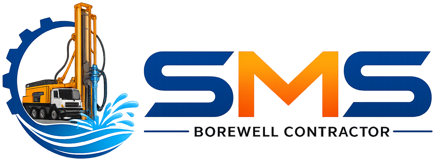 SMS Borewell Contractor Logo